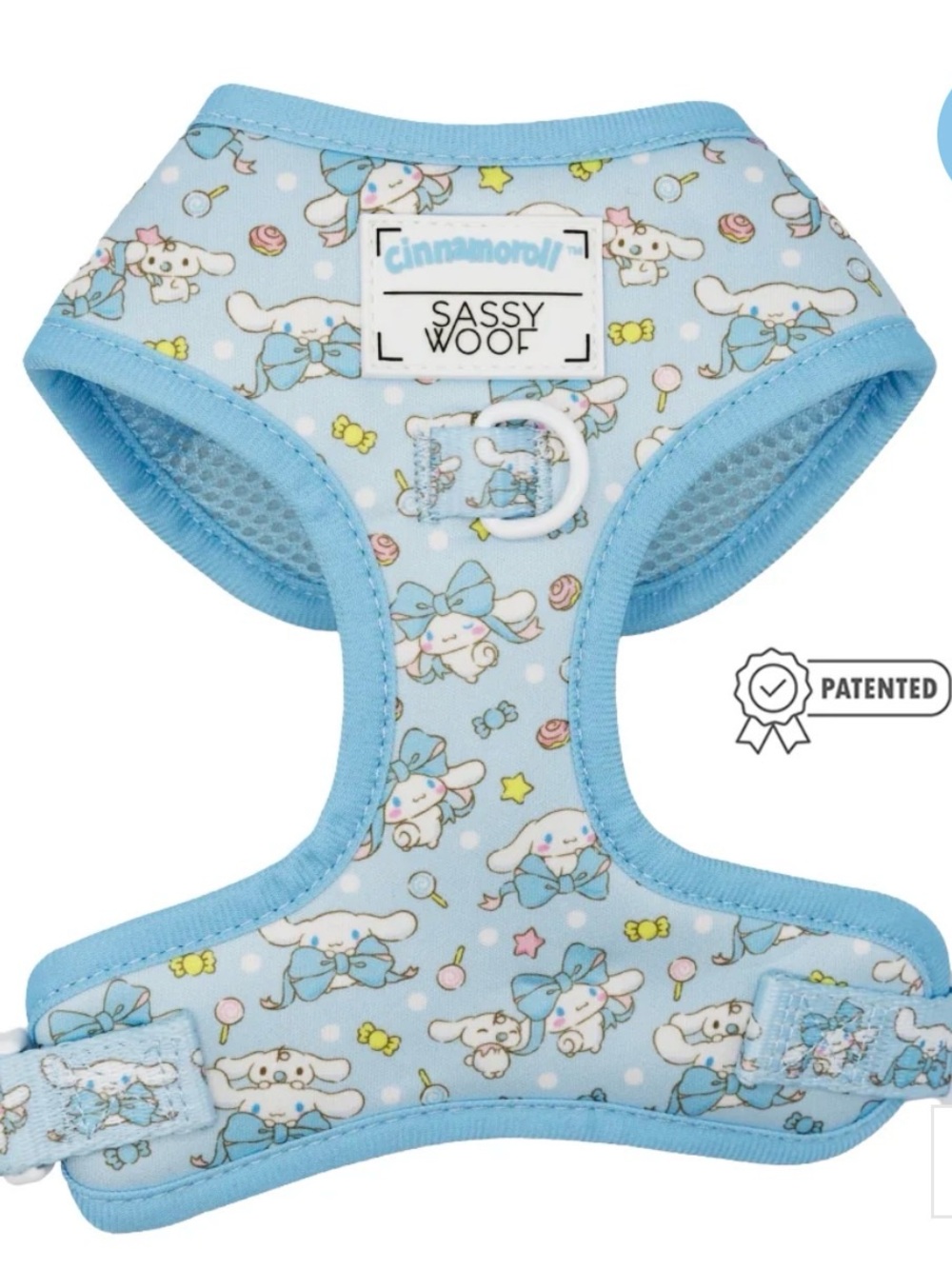 Set of Cinnamon roll harness, collar and bow.